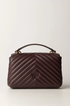 Pinko Love Lady Mini Puff ClassicMARRONE CIOCCOLATO-ANTIQUE GOL