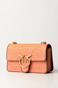 Pinko Love Mini Light In RafiaFUCSIA/ARANCIONE-ANTIQUE GOLD