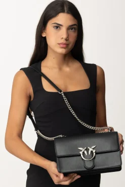 Pinko Love One Classic BagNERO-OLD SILVER