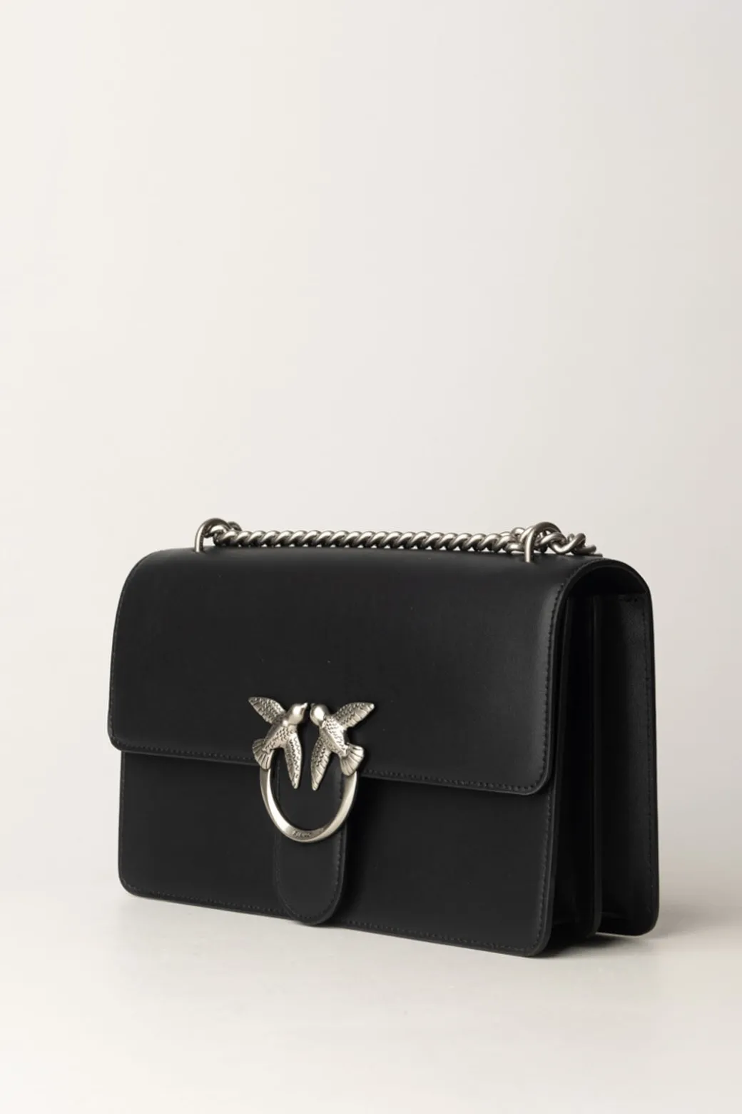 Pinko Love One Classic BagNERO-OLD SILVER