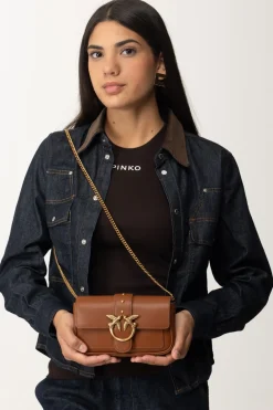Pinko Love One Pocket BagCUOIO-ANTIQUE GOLD
