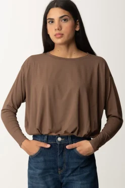 Pinko Maglia con Arriccio In VitaTERRA SCURO