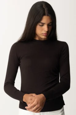 Pinko Maglia con Bottoni LateraliMARRONE