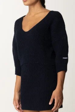 Pinko Maglia Corta a CostineBLU MARINO CUPO