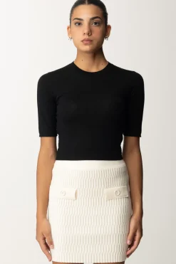 Pinko Maglia Corta AderenteNERO LIMOUSINE