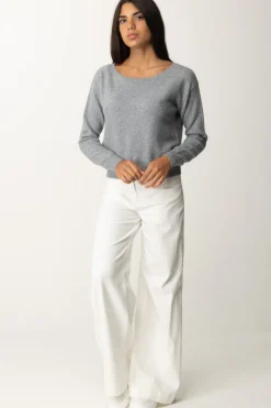 Pinko Maglia Morbida con Scollo RotondoGRIGIO PIOGGERELLA