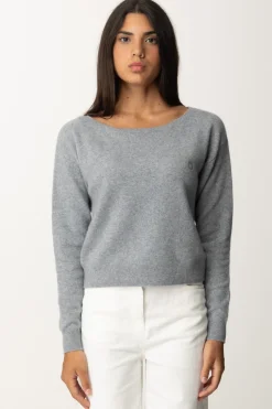 Pinko Maglia Morbida con Scollo RotondoGRIGIO PIOGGERELLA