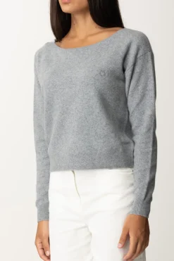 Pinko Maglia Morbida con Scollo RotondoGRIGIO PIOGGERELLA
