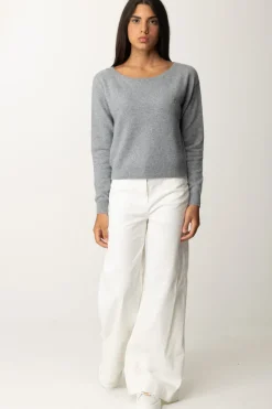 Pinko Maglia Morbida con Scollo RotondoGRIGIO PIOGGERELLA