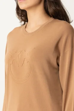 Pinko Maglia Tricot con Logo Love BirdsSCOIATTOLO CHIARO