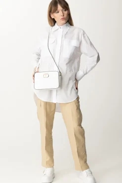 Pinko Maxi Camicia con Tasconi Al PettoBIANCO BRILL.