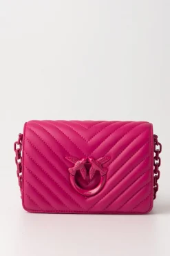 Pinko Mini Love Bag Click Trapuntata ChevronPINK PINKO-BLOCK COLOR