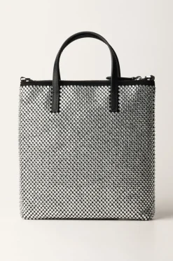 Pinko Mini Shopper Strass GioielloNERO LIMOUSINE-SHINY NICKEL