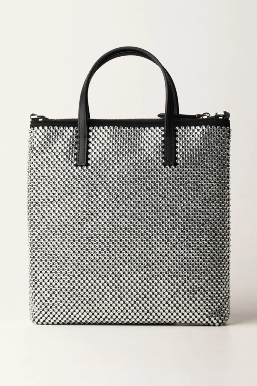 Pinko Mini Shopper Strass GioielloNERO LIMOUSINE-SHINY NICKEL