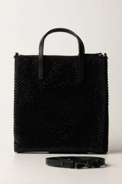 Pinko Mini Shopper Strass GioielloNERO LIMOUSINE-CANNA FUCILE