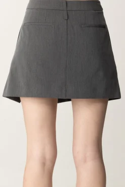 Pinko Minigonna Strutturata a PiegheGRIGIO EXCALIBUR