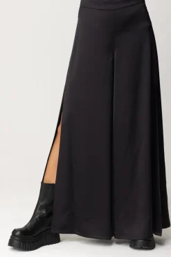Pinko Pantaloni Ampi con Spacchi LateraliNERO LIMOUSINE