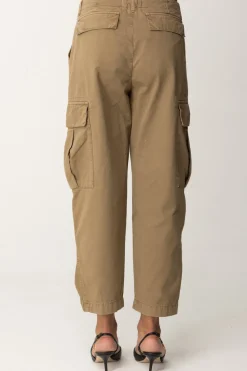 Pinko Pantaloni Cargo In Cotone SonataMARRONE LEGNO D'OLMO