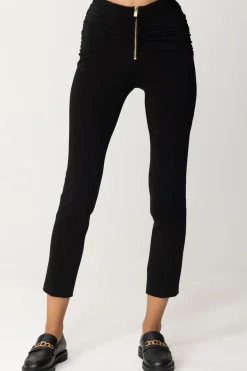 Pinko Pantaloni con Zip e ArricciaturaNERO LIMOUSINE