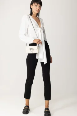 Pinko Pantaloni con Zip e ArricciaturaNERO LIMOUSINE