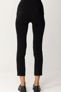 Pinko Pantaloni con Zip e ArricciaturaNERO LIMOUSINE