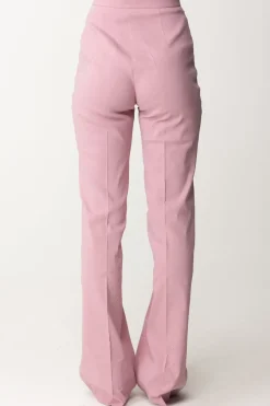 Pinko Pantaloni Flare In Misto LinoFUMO ORCHIDEA
