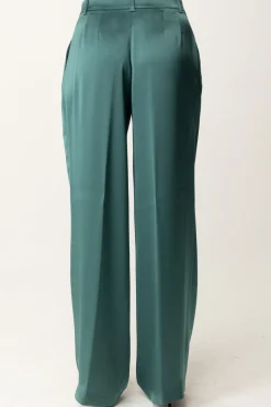 Pinko Pantaloni Fluidi con PincesVERDE BOTTIGLIA SCURO