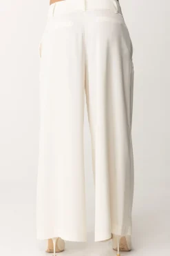 Pinko Pantaloni In Satin Effetto OpacoROSA FUMO BIANCO