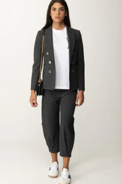 Pinko Pantaloni In StoffaGRIGIO - CORVO