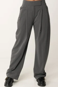 Pinko Pantaloni Wide Leg con PincesGRIGIO EXCALIBUR