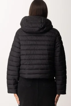 Pinko Piumino Corto con CappuccioNERO LIMOUSINE