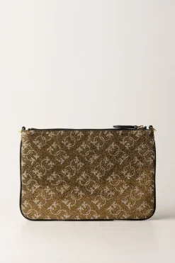 Pinko Pochette Strass MonogramBRONZO/ORO-ORO