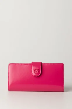 Pinko Portafogli In Pelle Liscia con LogoPINK PINKO-BLOCK COLOR