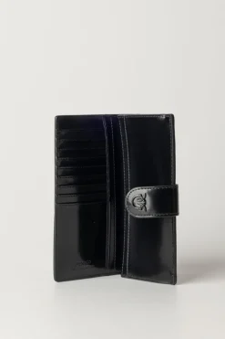 Pinko Portafogli In Pelle Liscia con LogoNERO LIMOUSINE BLOCK COLOR