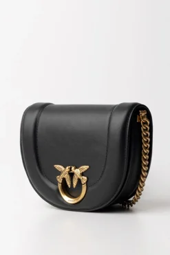 Pinko Round Love Bag MiniNERO-ANTIQUE GOLD