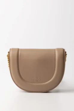 Pinko Round Love Bag MiniBISCOTTO ZENZERO-ANTIQUE GOLD