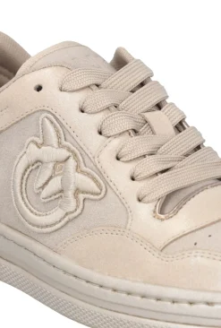 Pinko Sneakers con Logo Laminate In SuedePEACH