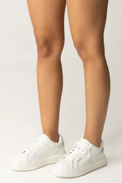 Pinko Sneakers con Platform e Insert OmonogramMILK