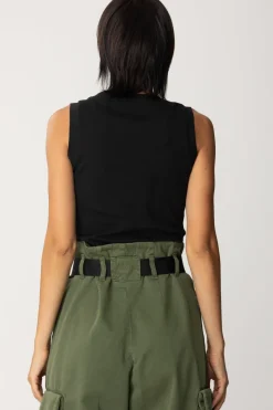 Pinko Top Effetto BustierNERO LIMOUSINE