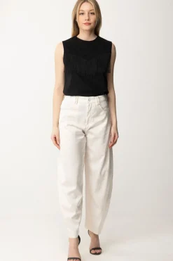 Pinko T-shirt con FrangeNERO LIMOUSINE