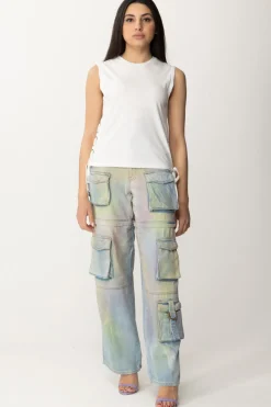 Pinko T-shirt con LacciBIANCO BRILL.