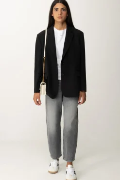 Pinko T-shirt con Mini Logo LetteringBIANCO BRILL.