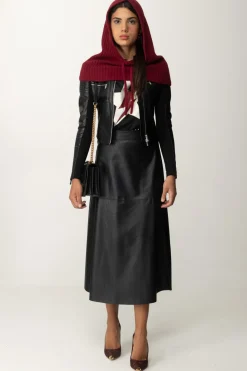 Pinko T-shirt con Stampa Stella e LogoNERO/BIANCO/ROSA