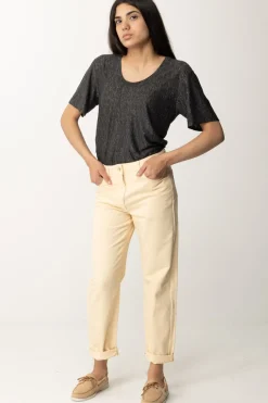 Pinko T-shirt Over In LinoNERO LIMOUSINE