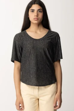 Pinko T-shirt Over In LinoNERO LIMOUSINE