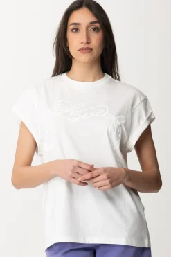 Pinko T-shirt Stampa Love TelestoBIANCO-BIANCANEVE