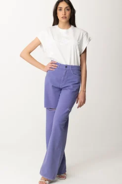 Pinko T-shirt Stampa Love TelestoBIANCO-BIANCANEVE