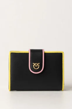 Pinko Wallet con Profili ColoratiNERO-ANTIQUE GOLD