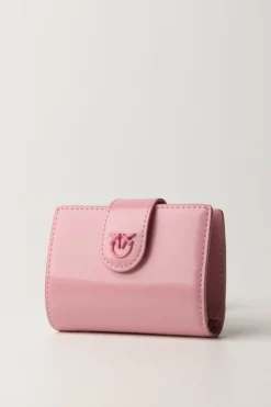 Pinko Wallet In Pelle LucidaROSA MARINO-BLOCK COLOR