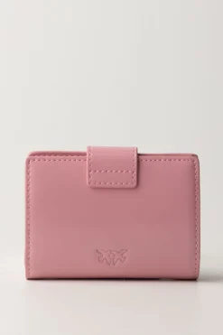 Pinko Wallet In Pelle LucidaROSA MARINO-BLOCK COLOR
